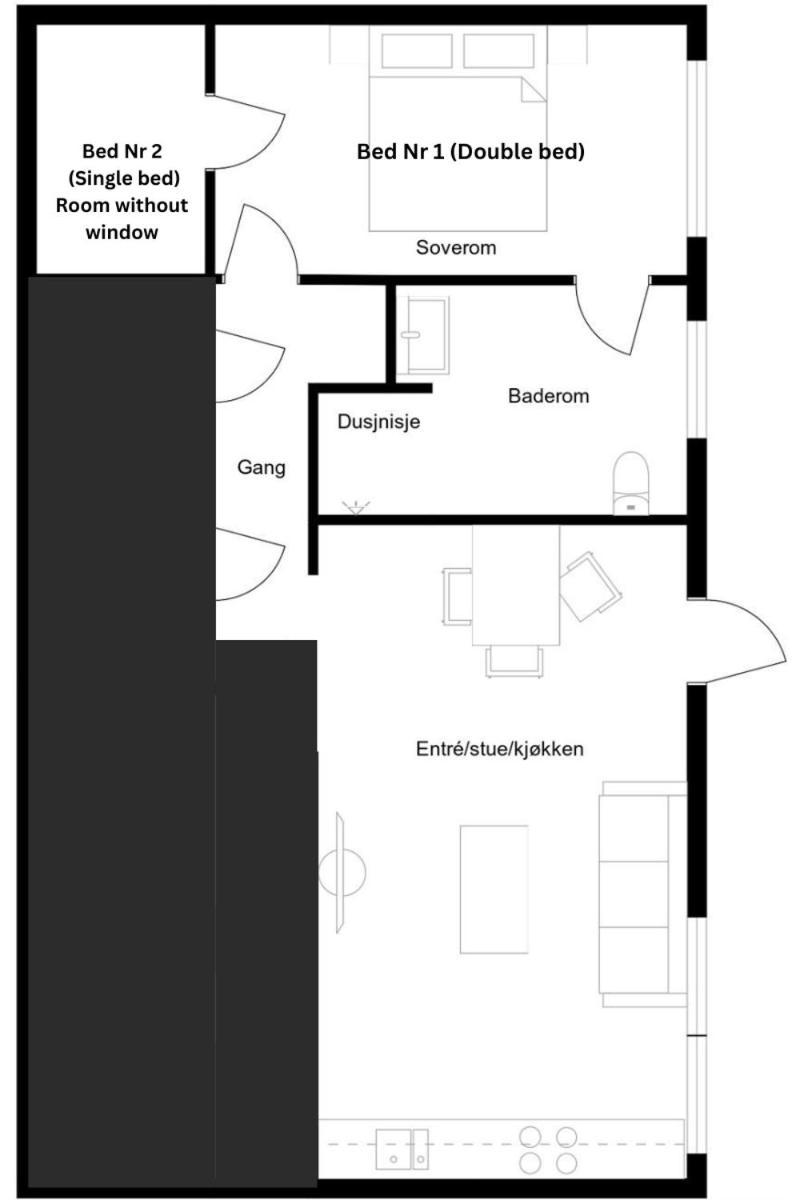 Apartment In Lillestrom With Free Parking And Great View, Sleep 3 People Exterior photo